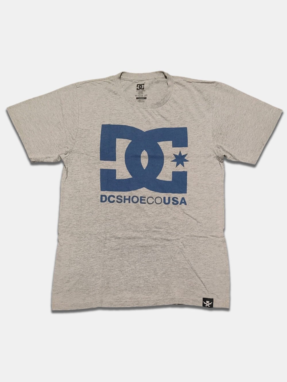 T-Shirt DC Shoes Big Logo Grey Blue (M)