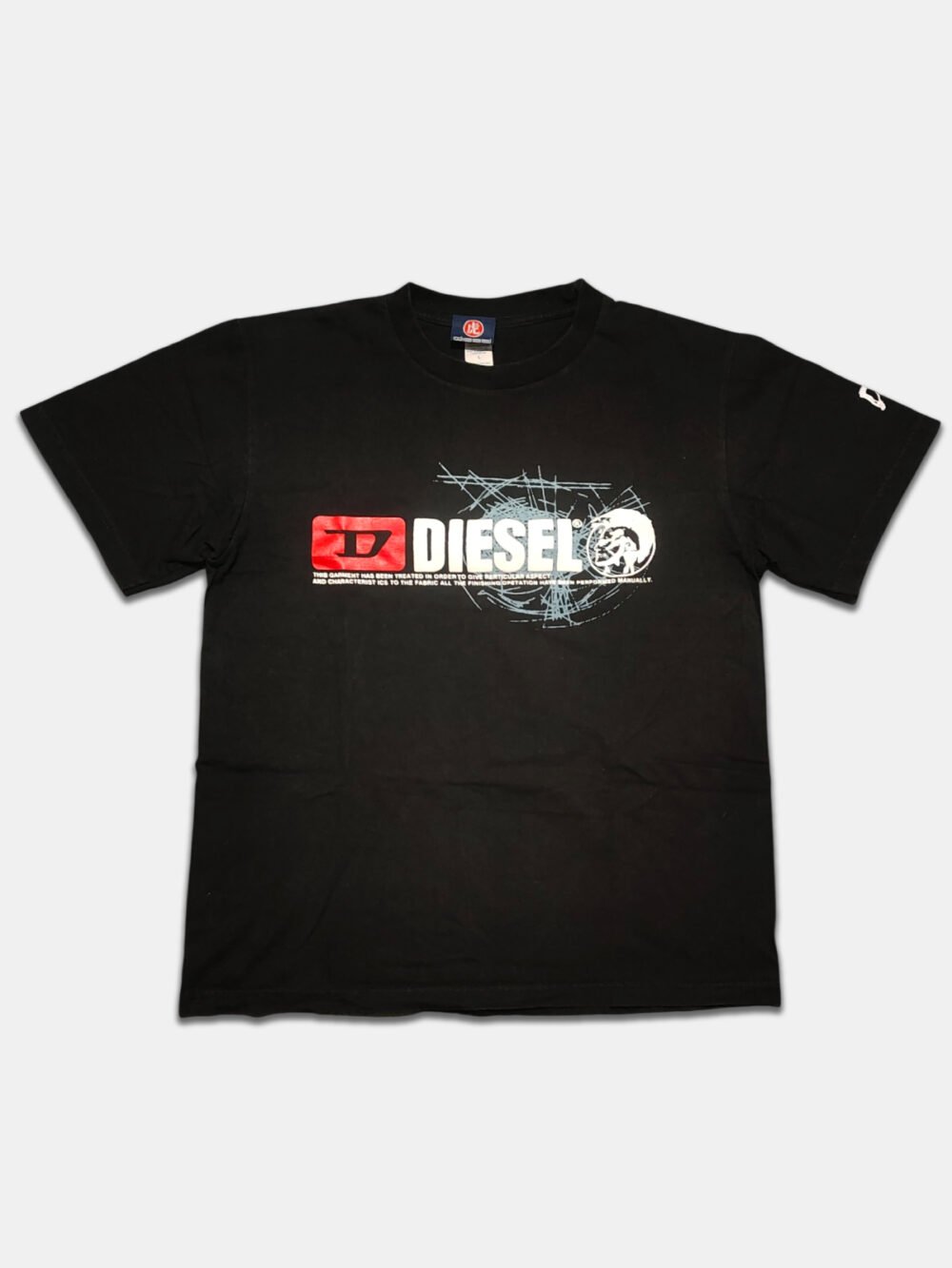 Vintage 90s Early 2000s T-Shirt 'Diesel' Mohawk Black (M)