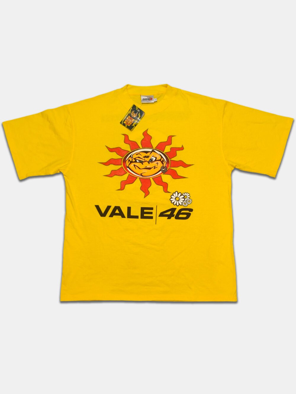 Vintage 2000s T-Shirt 'Daring' Valentino Rossi VR46 Yellow (L)