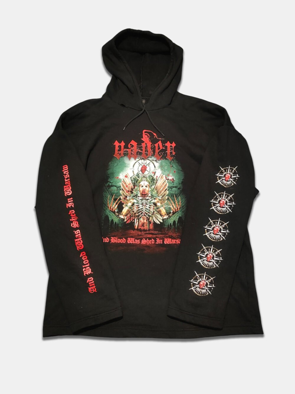 Vintage 2000s Hoodie Sweatshirt Vader And Blood Was Shed In Varsaw (L/XL)