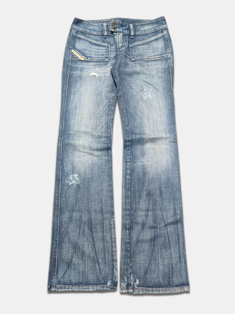 Vintage 2000s Distressed Flared Jeans Pants 'Diesel' Woman (W28)